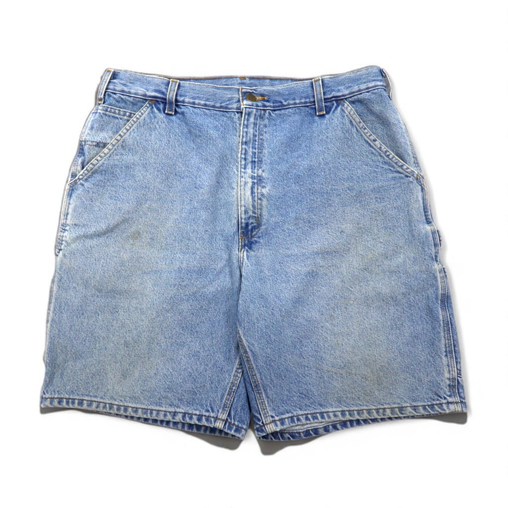 Carhartt Denim Short Painter Pants, Size L, Indigo and Blue, B29 STW, Made in Mexico
