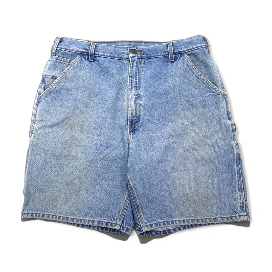 Carhartt Denim Short Painter Pants, Size L, Indigo and Blue, B29 STW, Made in Mexico
