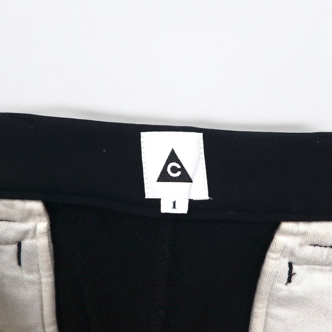 THE Mongolian Chops Tapered Pants S Black Made in Japan