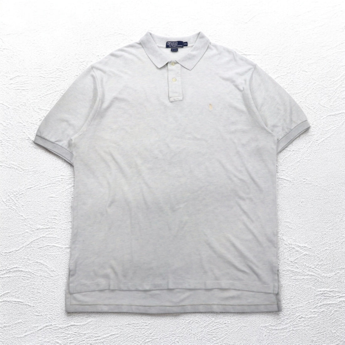 Polo by Ralph Lauren 90年代 ポロシャツ 2XL グレー 鹿の子 スモールポニー刺繍 ビッグサイズ