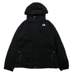 日本然リトテ-古着オンライン-THE NORTH FACE マウンテンパーカー M ブラック ナイロン 550 HYVENT 防水 ハイネック フード着脱式-THE NORTH FACE Mountain HOODIE M Black Nylon 550 HYVENT Waterproof High Neck Hoodie Detachable