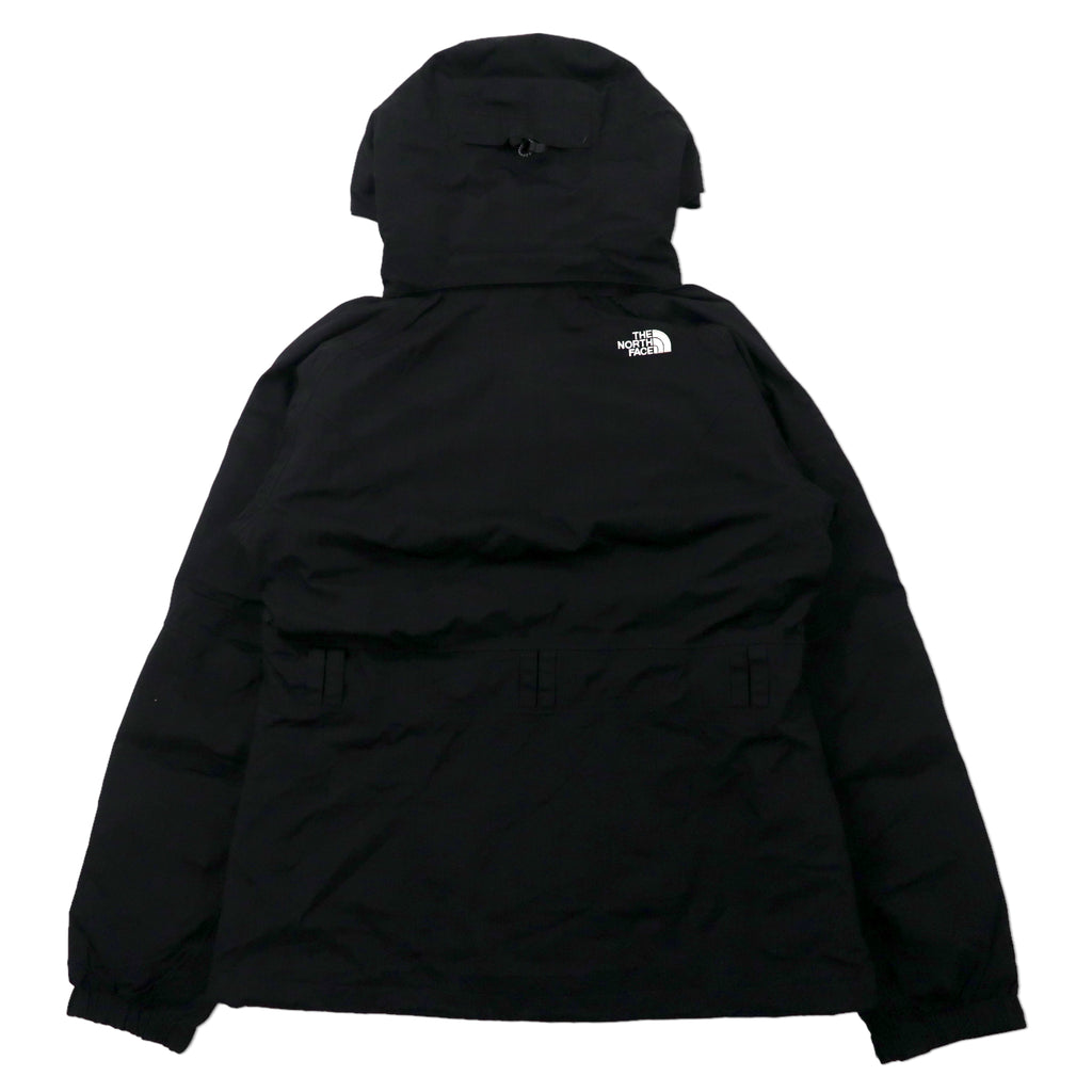 THE NORTH FACE Mountain Parka M Black Nylon 550 HYVENT Waterproof High Neck Hood Detachable