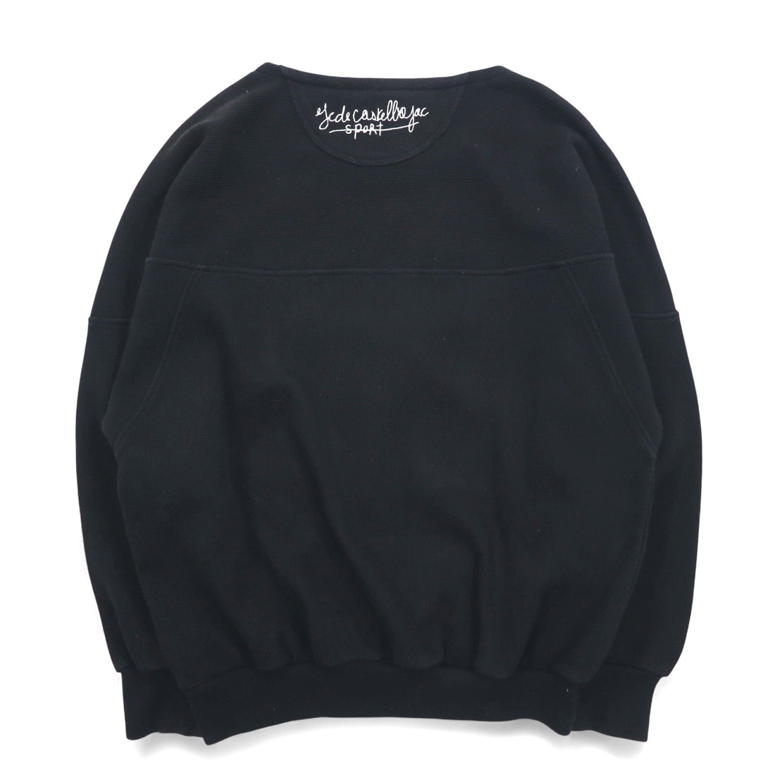 Castelbajac sport 90s character embroidered sweatshirt S black magic sport book made in Japan