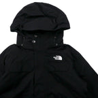 THE NORTH FACE Mountain Parka M Black Nylon 550 HYVENT Waterproof High Neck Hood Detachable