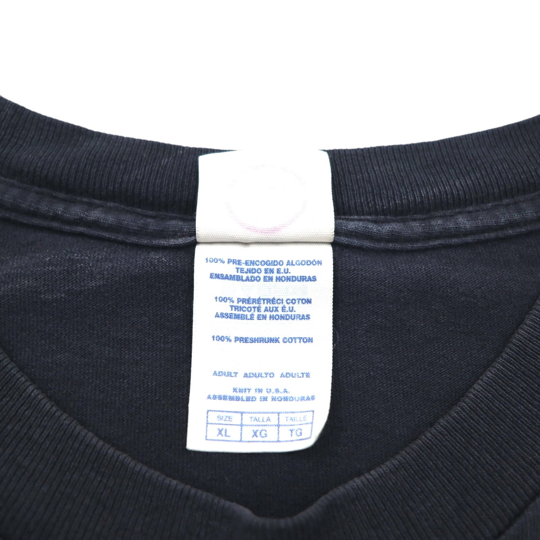 DELTA 00年代 KNIT IN USA スカル プリント PRO WEIGHT Tシャツ XL ブラック 両面プリント Bike Week