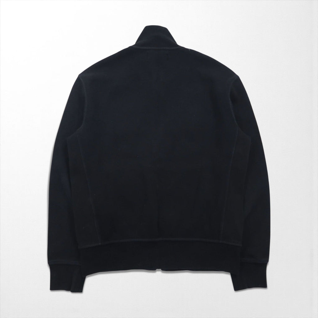 Polo Ralph Lauren 90s Big Pony Embroidered Reverse Weave Track Jacket, Size M, Black