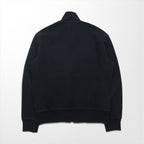 Polo Ralph Lauren 90s Big Pony Embroidered Reverse Weave Track Jacket, Size M, Black