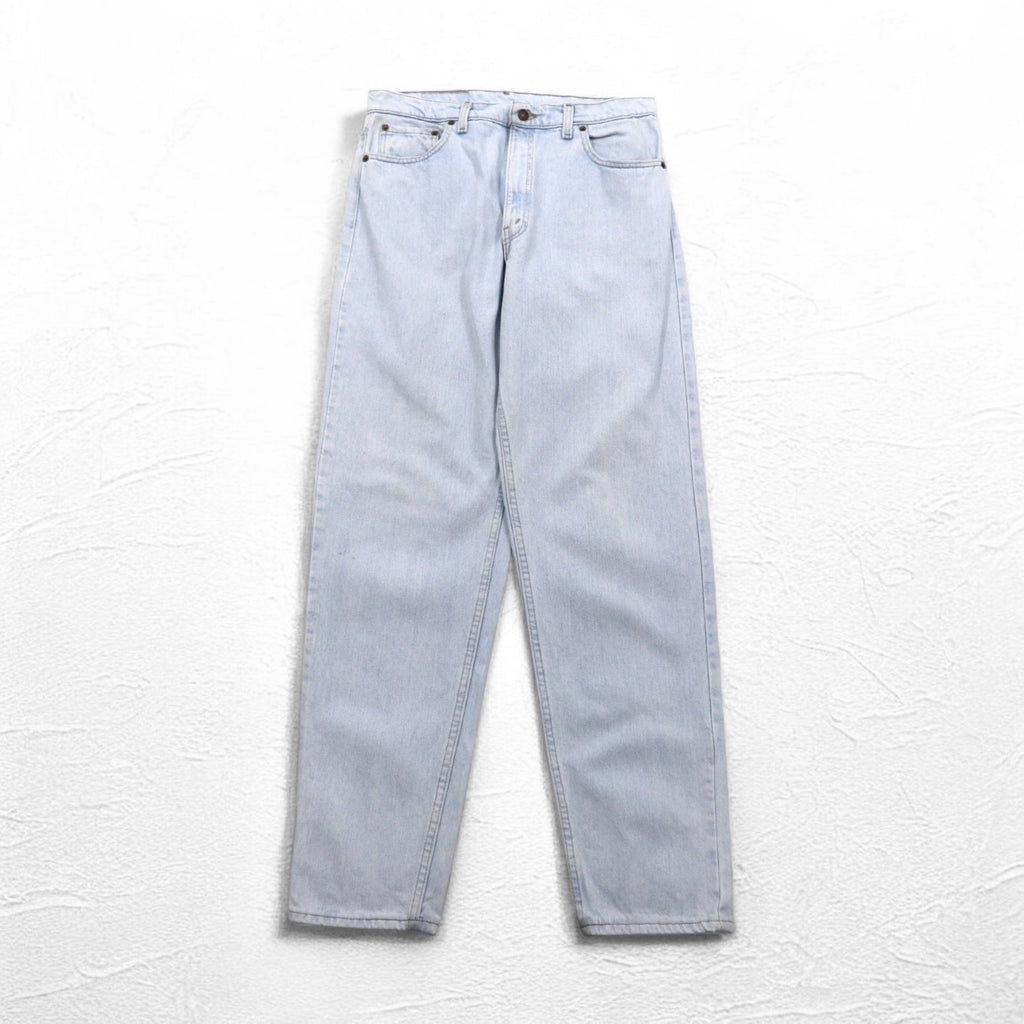 Levi's 90s USA Made 550 RELEXED FIT Tapered Denim Pants XL Blue Zipper Fly 550-4804