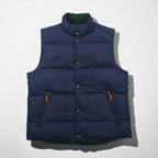 Polo Ralph Lauren 90s Reversible Down Vest, Size M, Navy, Small Pony Embroidery