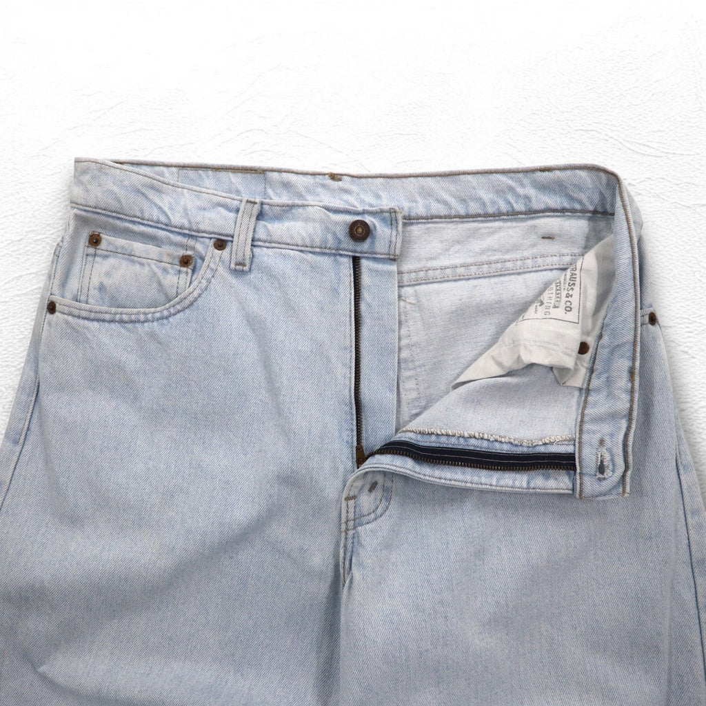 Levi's 90s USA Made 550 RELEXED FIT Tapered Denim Pants XL Blue Zipper Fly 550-4804