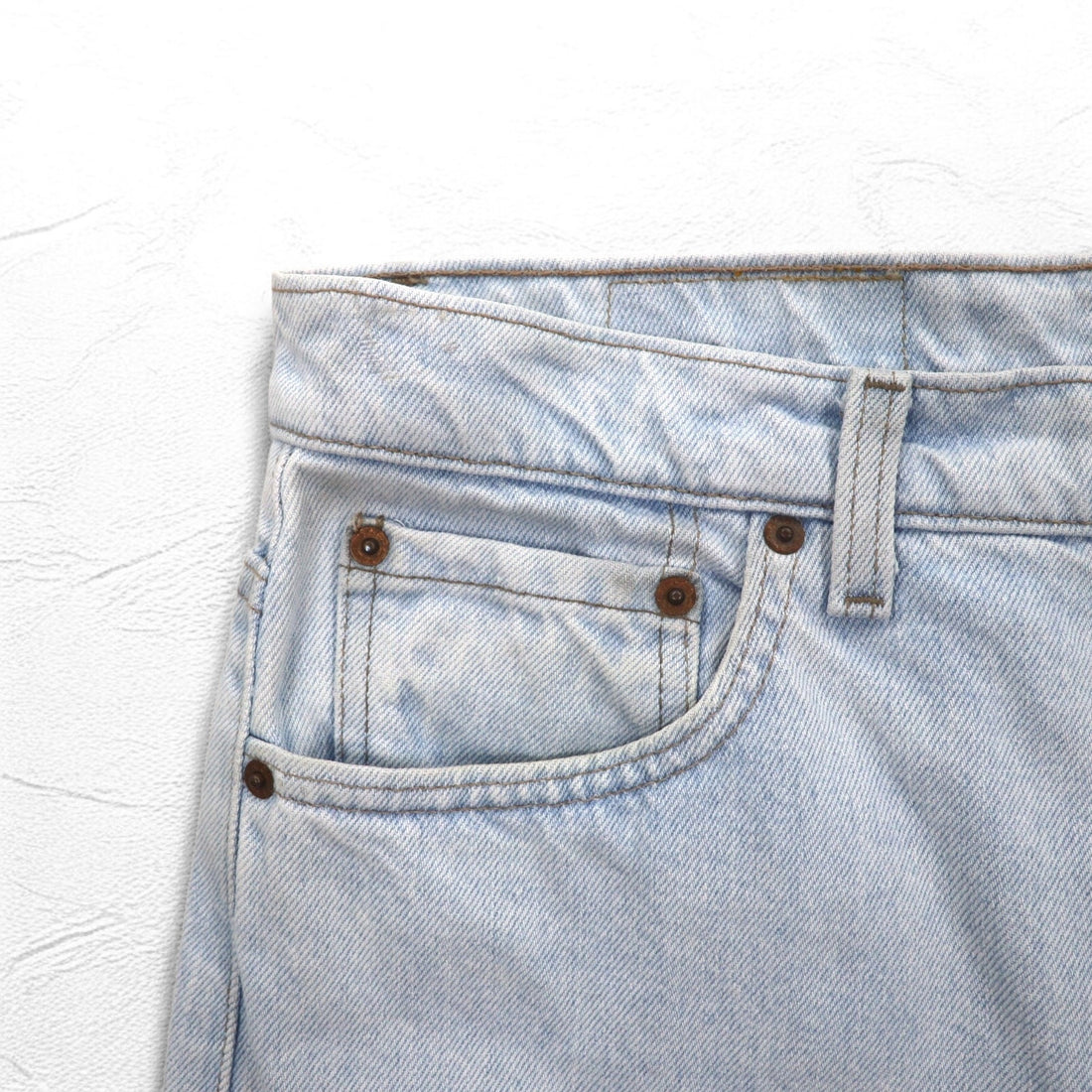 Levi's 90s USA Made 550 RELEXED FIT Tapered Denim Pants XL Blue Zipper Fly 550-4804