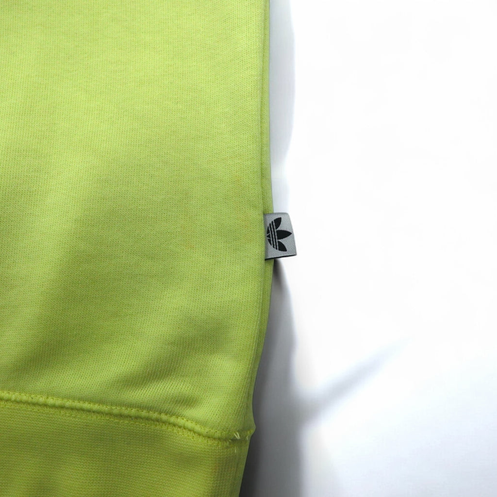 adidas originals crew neck sweatshirt M yellow cotton front V BLUZA F78084