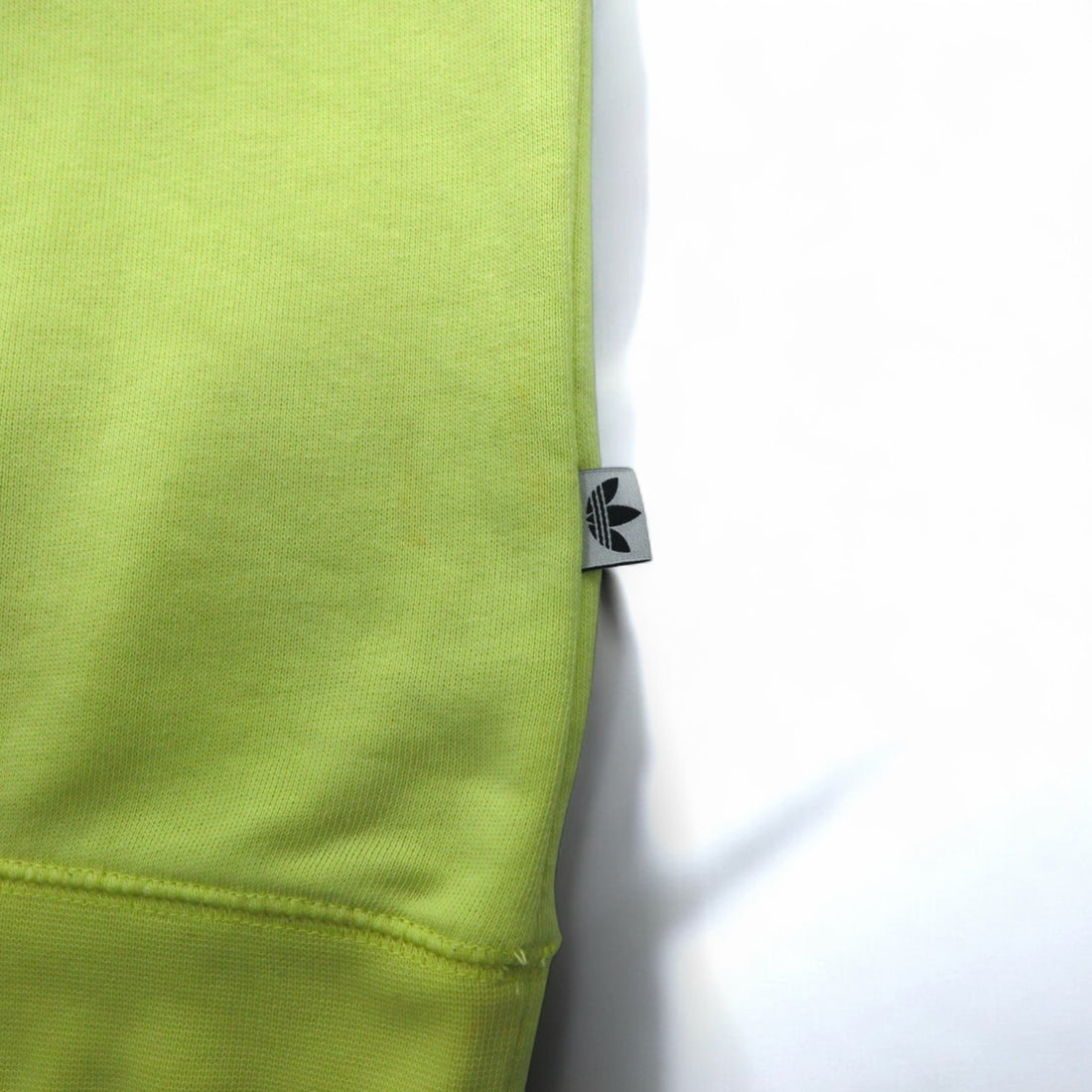 adidas originals crew neck sweatshirt M yellow cotton front V BLUZA F78084