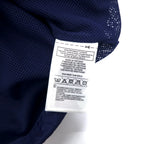 adidas Track Jacket Shell Parka Jersey L Navy Polyester Water Repellent Mesh Liner 3 Stripes