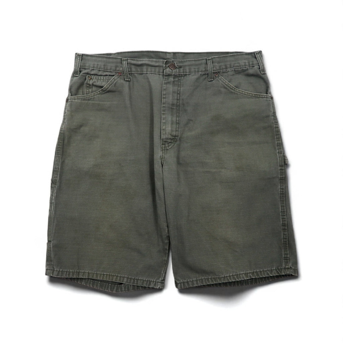 Dickies Relaxed Fit Ripstop Carpenter Shorts, Size XL, Khaki, WR825, Made in Mexico