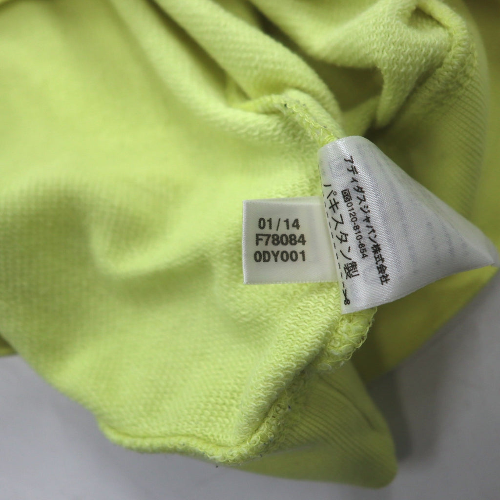 adidas originals crew neck sweatshirt M yellow cotton front V BLUZA F78084