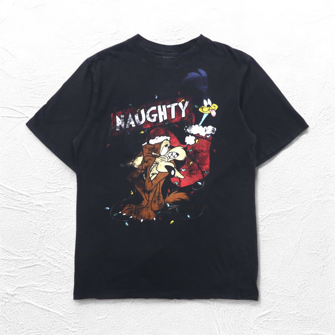Warner Bros. Looney Tunes Anime Character Print T-Shirt L Black NAUGHTY
