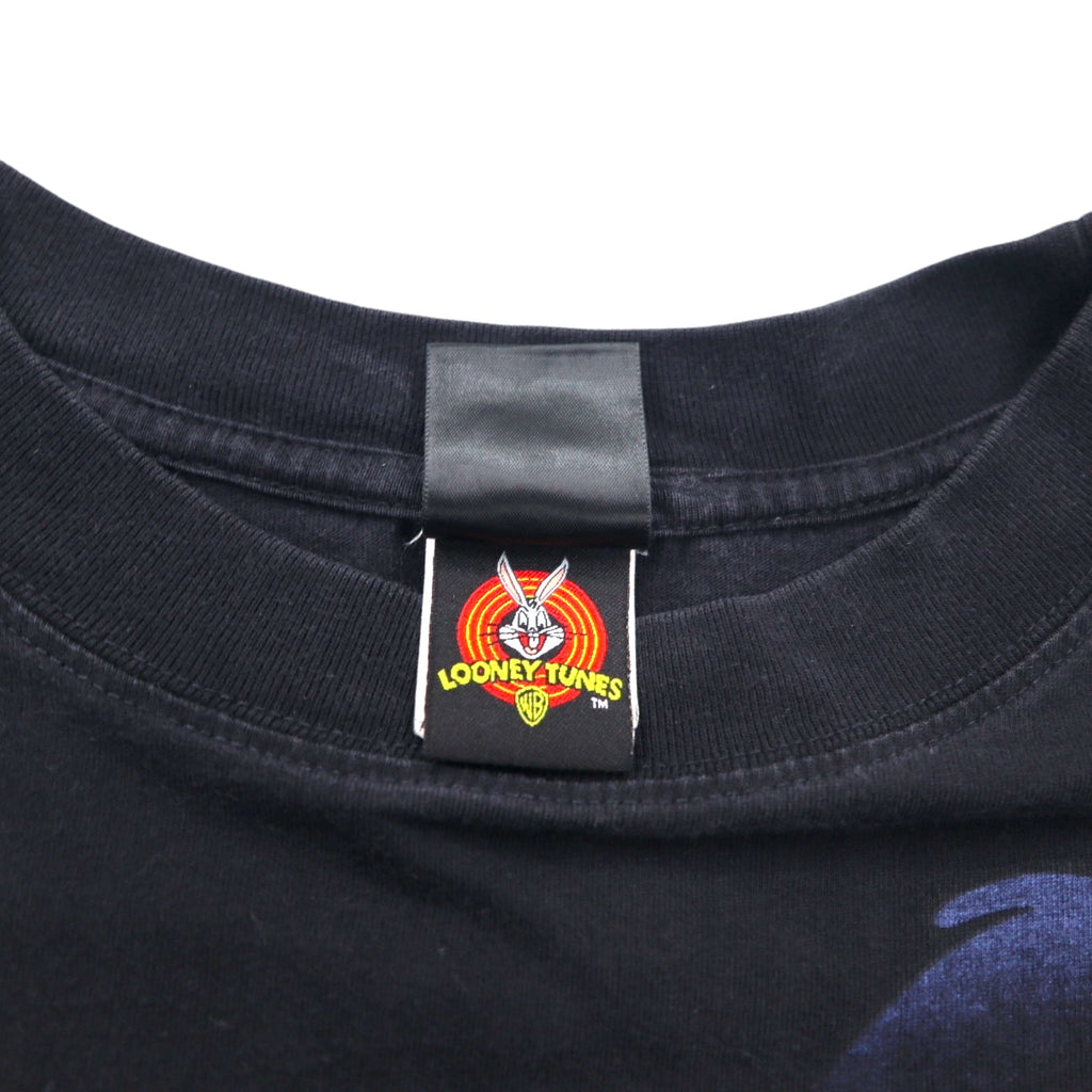 Warner Bros. Looney Tunes Anime Character Print T-Shirt L Black NAUGHTY
