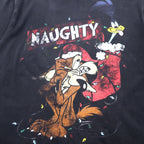 Warner Bros. Looney Tunes Anime Character Print T-Shirt L Black NAUGHTY