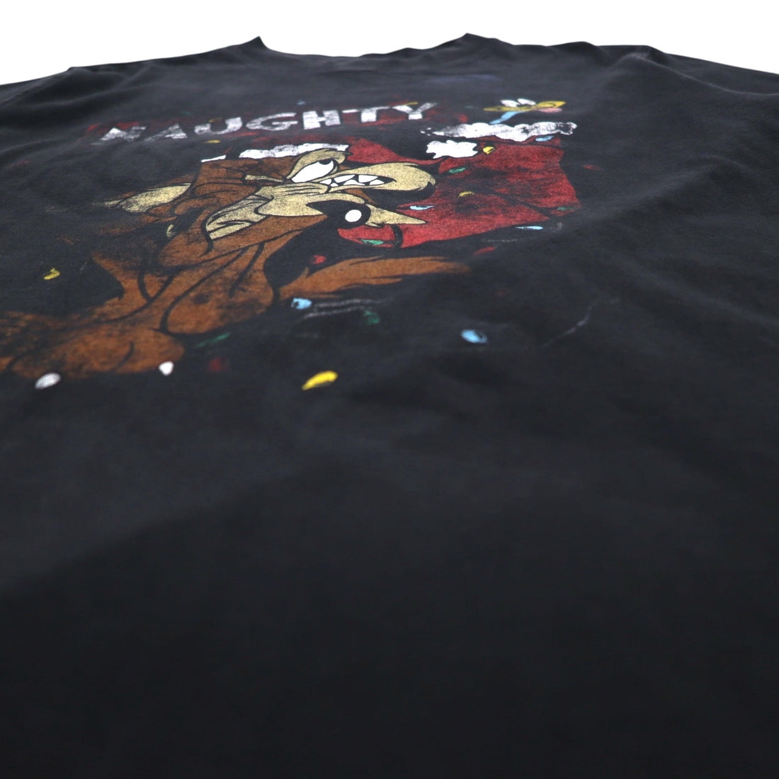 Warner Bros. Looney Tunes Anime Character Print T-Shirt L Black NAUGHTY