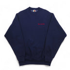 FRUIT OF THE LOOM 90年代 USA製 SUPER COTTON スウェット L ネイビー 裏起毛 SKYJACK ワンポイント刺繍
