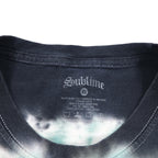 Sublime 00s Band T-Shirt, Band Tee, XL, Black, Cotton, Tie-dye, Sun, Made in Mexico