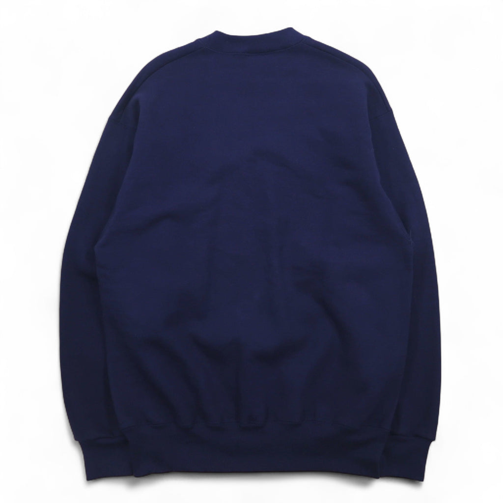 FRUIT OF THE LOOM 90年代 USA製 SUPER COTTON スウェット L ネイビー 裏起毛 SKYJACK ワンポイント刺繍