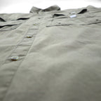 Columbia PFG Bahamas Short Sleeve Fishing Shirt, Size L, Khaki Cotton Utility Multi-Pocket, FM7130