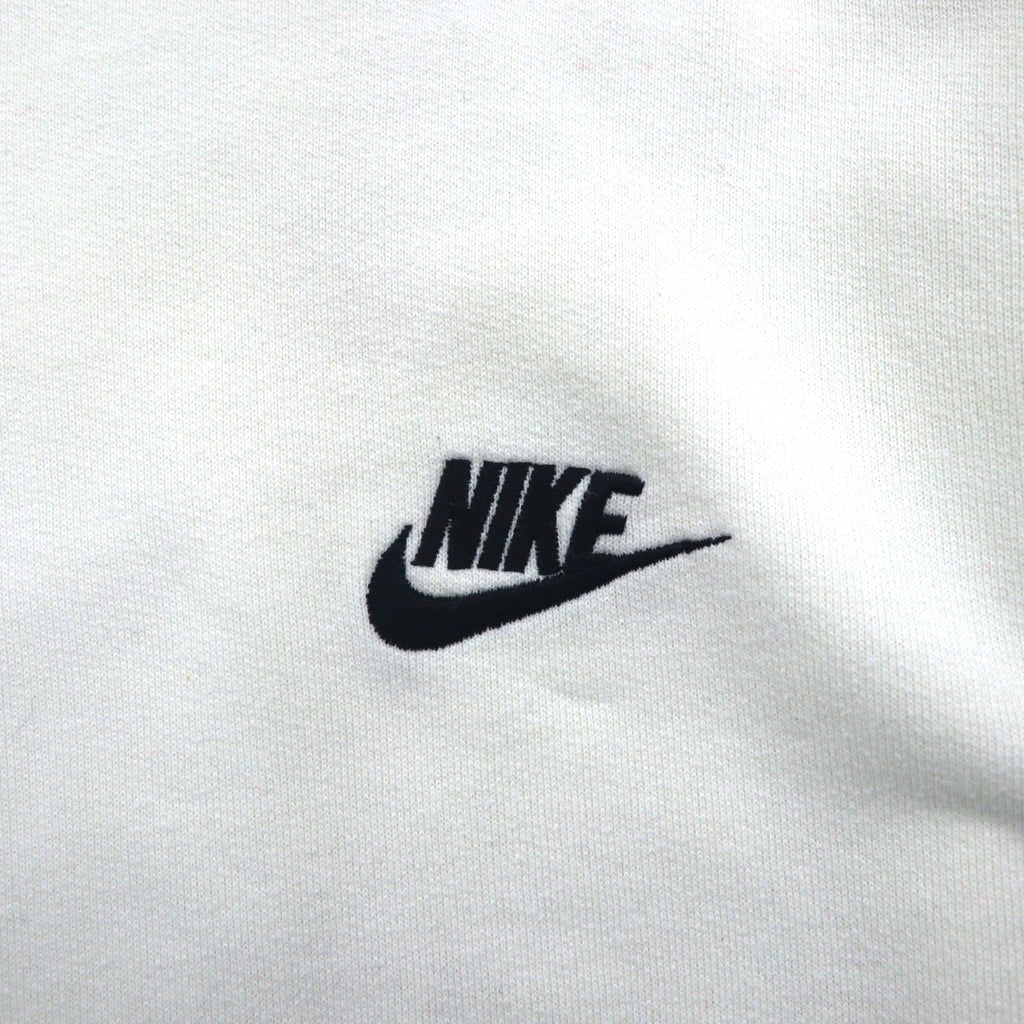 NIKE 90s Silver Tag Sweatshirt, Size M, One-Point Logo Embroidery, Cropped, Short Length