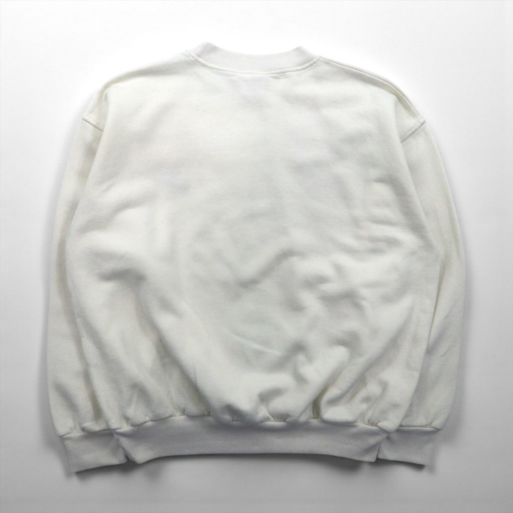 NIKE 90s Silver Tag Sweatshirt, Size M, One-Point Logo Embroidery, Cropped, Short Length