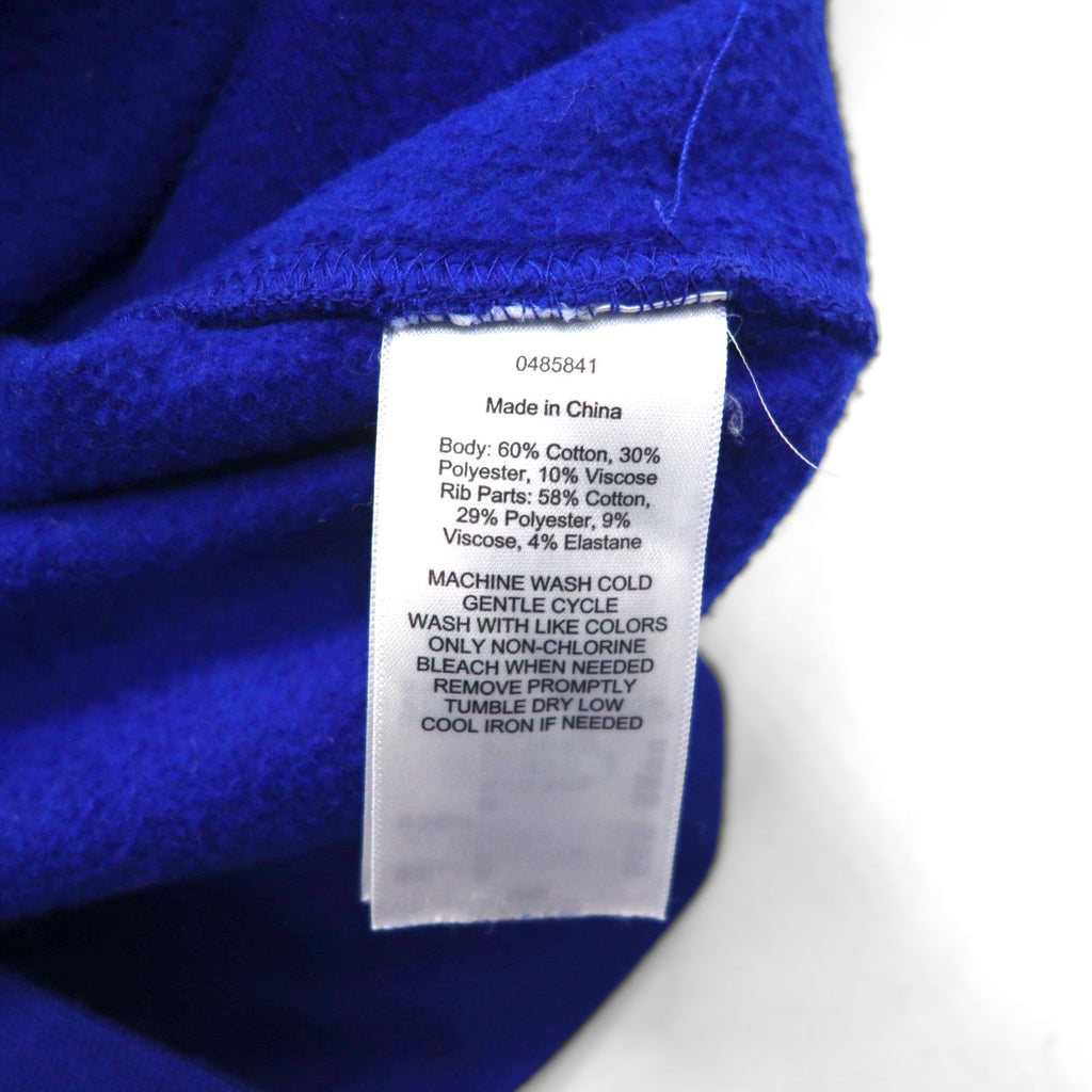 Polo Ralph Lauren 90s Reverse Weave Track Jacket, Size M, Blue, Small Pony Embroidery, Stand Collar