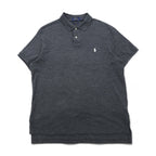 POLO RALPH LAUREN Polo Shirt, XL, Gray, Cotton, Pique, Small Pony Embroidery