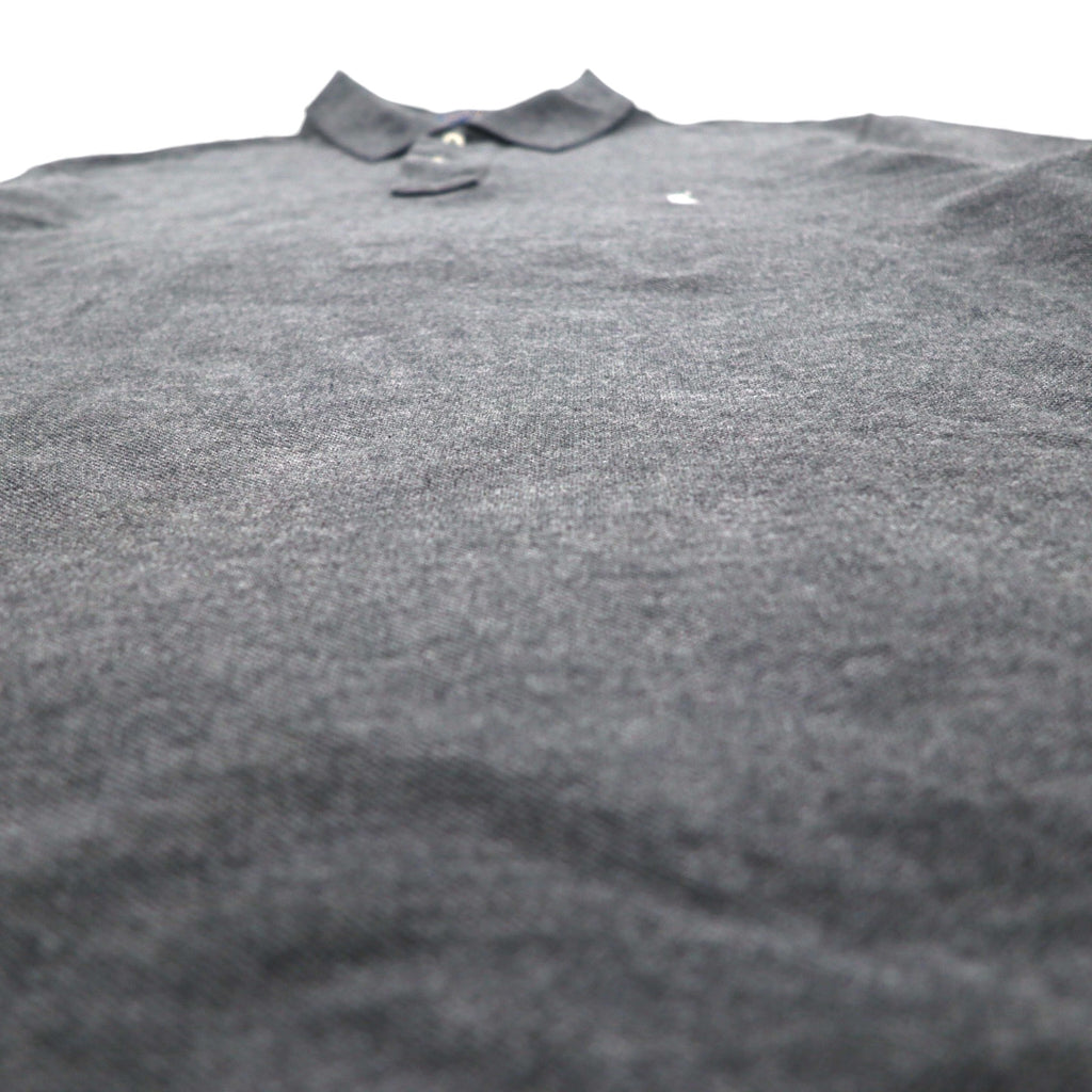 POLO RALPH LAUREN Polo Shirt, XL, Gray, Cotton, Pique, Small Pony Embroidery
