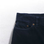 POLO RALPH LAUREN 90年代 コーデュロイパンツ M ネイビー レザーパッチ