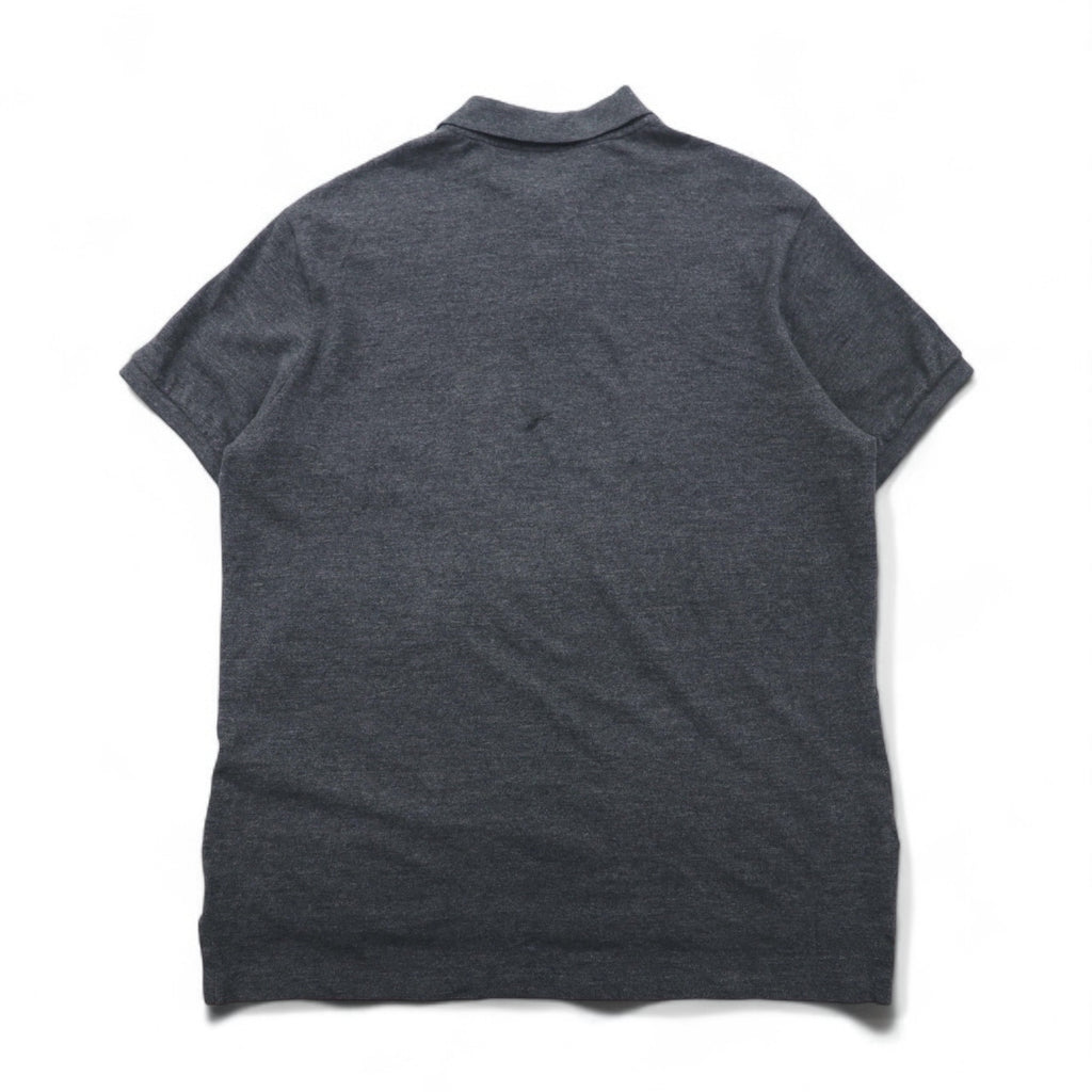 POLO RALPH LAUREN Polo Shirt, XL, Gray, Cotton, Pique, Small Pony Embroidery