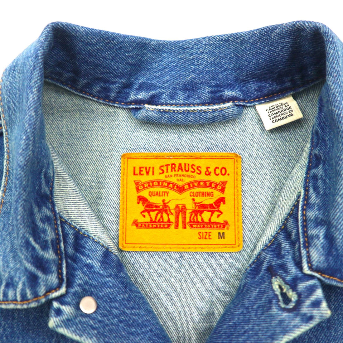 Levi's 2ndタイプ デニム トラッカージャケット Gジャン M インディゴ STAY LOOSE TYPE2 A1988-0000