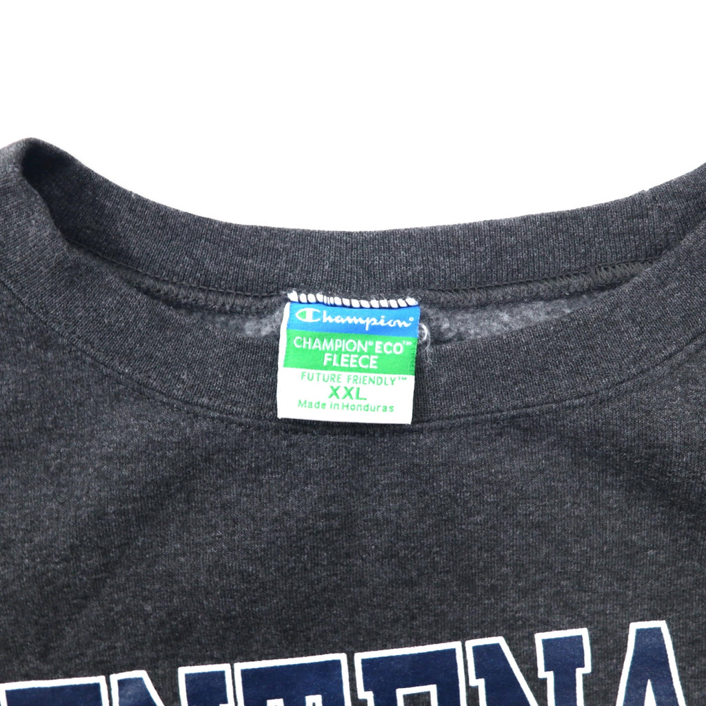 Champion カレッジ プリント スウェット XXL グレー コットン 裏起毛 CENTENARY COLLEGE ビッグサイズ ホンジュラス製