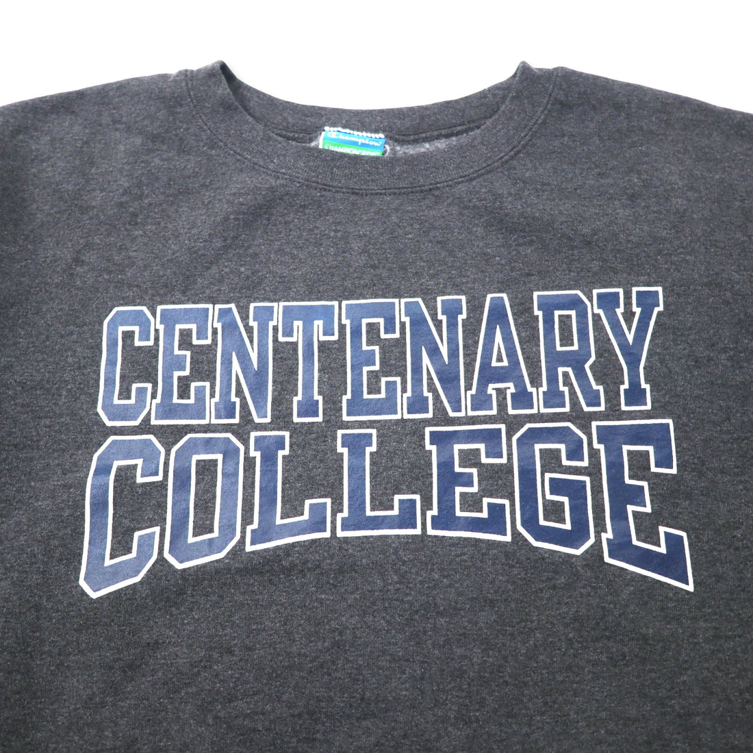 Champion カレッジ プリント スウェット XXL グレー コットン 裏起毛 CENTENARY COLLEGE ビッグサイズ ホンジュラス製