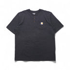 carhartt ルーズフィット LOOSE FIT ヘンリーネック ポケット Tシャツ XL グレー コットン