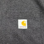 carhartt ルーズフィット LOOSE FIT ヘンリーネック ポケット Tシャツ XL グレー コットン