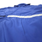 NIKE 90's Nylon Jacket Hoodie XXL Blue Swoosh Logo Embroidery Silver Tag Big Size