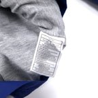 NIKE 90's Nylon Jacket Hoodie XXL Blue Swoosh Logo Embroidery Silver Tag Big Size