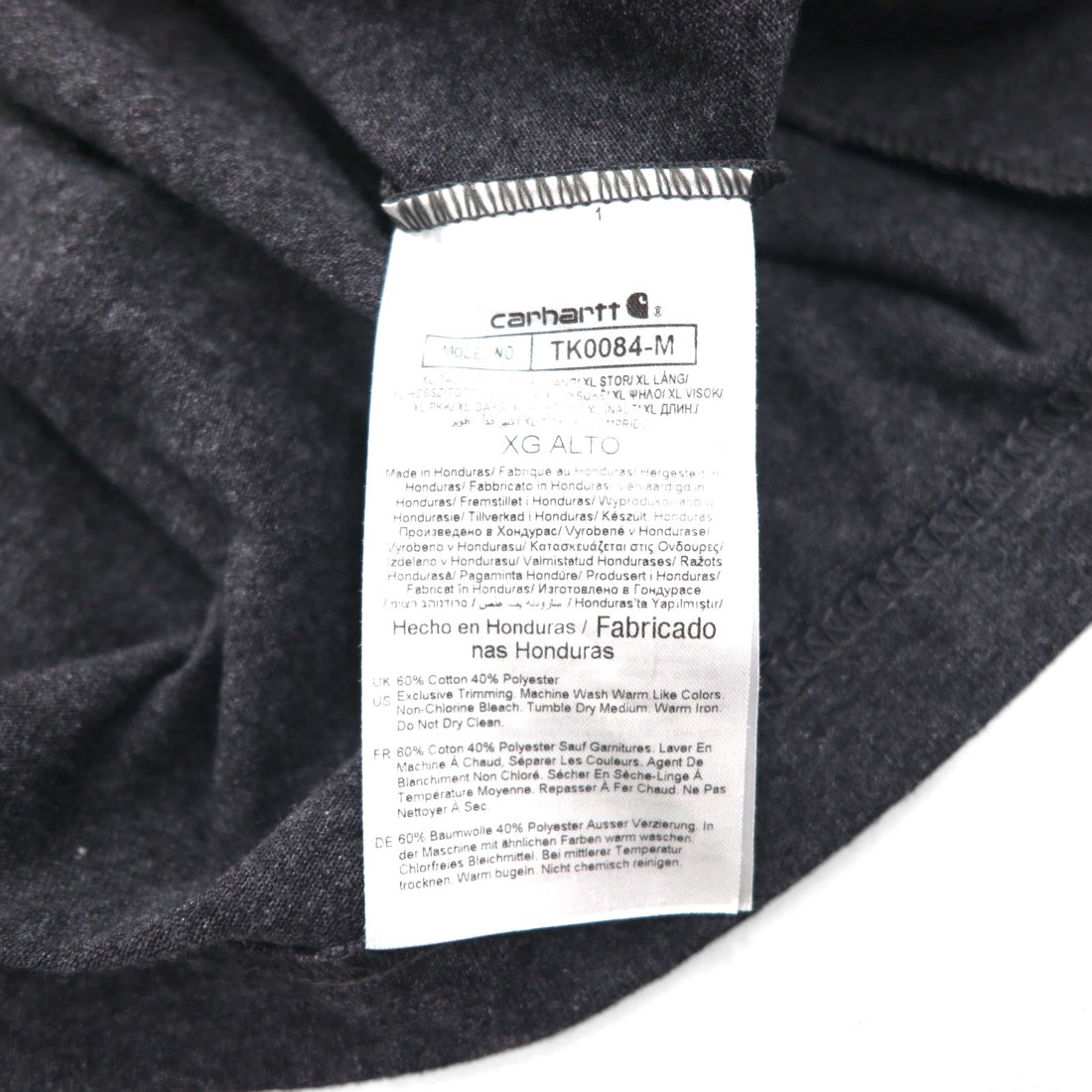 carhartt ルーズフィット LOOSE FIT ヘンリーネック ポケット Tシャツ XL グレー コットン