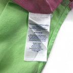 CHAPS Color Block Button Down Shirt M Multicolor Pastel Colors Crazy Pattern
