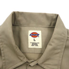 Dickies Short Sleeve Work Shirt, Size L, Beige, US Brand, Single Point Embroidery, Double Pocket, BHTS 1574KH, Unused