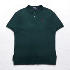 Polo by Ralph Lauren 90年代 USA製 ポロシャツ L グリーン コットン スモールポニー刺繍