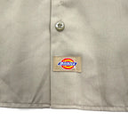Dickies Short Sleeve Work Shirt, Size L, Beige, US Brand, Single Point Embroidery, Double Pocket, BHTS 1574KH, Unused