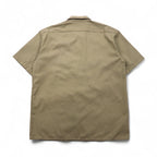 Dickies Short Sleeve Work Shirt, Size L, Beige, US Brand, Single Point Embroidery, Double Pocket, BHTS 1574KH, Unused