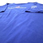 HARLEY DAVIDSON Made in USA Logo Embroidery T-Shirt XL Blue Cotton Stars and Stripes
