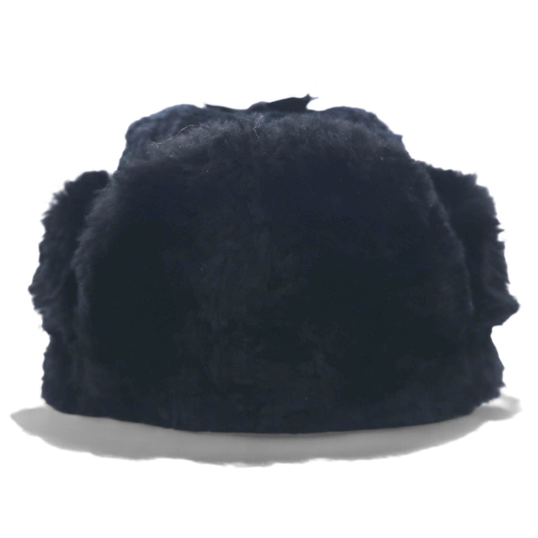Vintage 90s Shearling Mouton Flight Cap CROWN CAP ムートン フライトキャップ ボンバーキャップ M ブラック